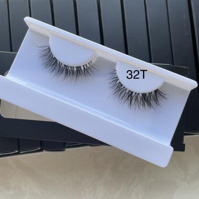 China Private Label 3D Thin Strip False Eyelash Light Tapered False Eyelashes Supplier Full Lashes Clear Strip Lashes for sale