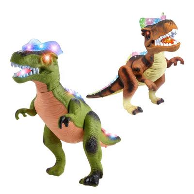 China Children's Electric Remote Control Simulation Dinosaur Walking Dinosaur Toy With Light 47.5*14*20cm for sale