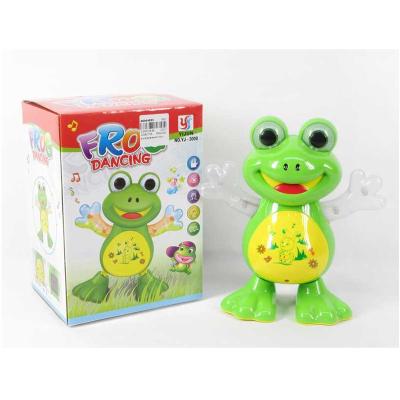 China Realistic Kids Toys Electric Swing Frog Dancing Toy with Light and Music, Battery Operated Frog Toys 18*9.5*19.5CM for sale