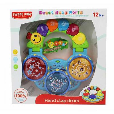 China Toy Fashion Color Battery Operated Musical Toys Electric Pat Drum Plastic Children Drum Toy for sale