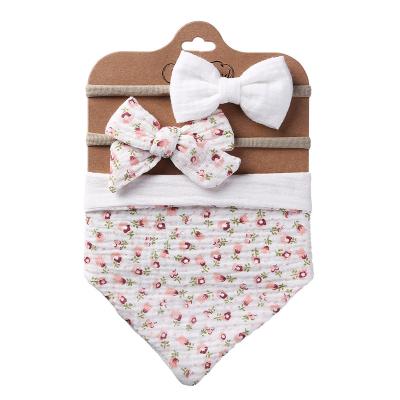 China Fashion baby saliva towel double cotton triangle towel cotton double snap bib pocket children waterproof newborn babies spring and autumn for sale