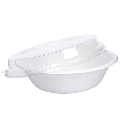 China Eco Friendly Wholesale Disposable Sugar Cane Bowls Take Away Biodegradable Food Bowl Serving Bowls With Lids for sale