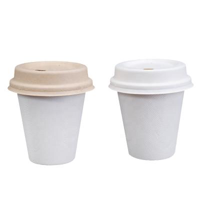 China New Design Disposable Customized Vasos Sugarcane Logo Custom Disposable Cups Disposable Coffee Cups for sale