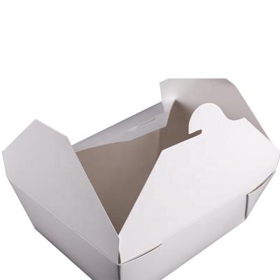 China Disposable hot sale food disposable paper box for fast food restaurant for sale