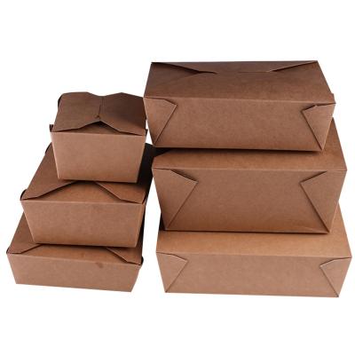 China Disposable Custom Logo Printed Paper Wraps Disposable Food Packaging Boxes for sale