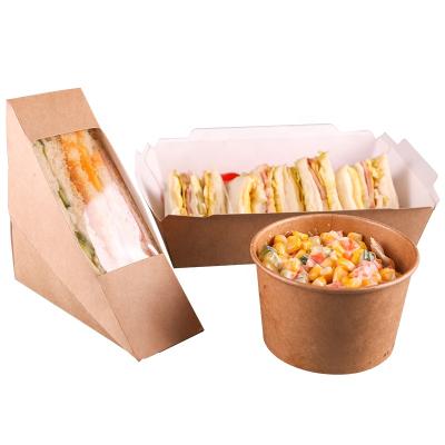 China Biodegradable Best Price Disposable Lunch Sandwich Box for sale