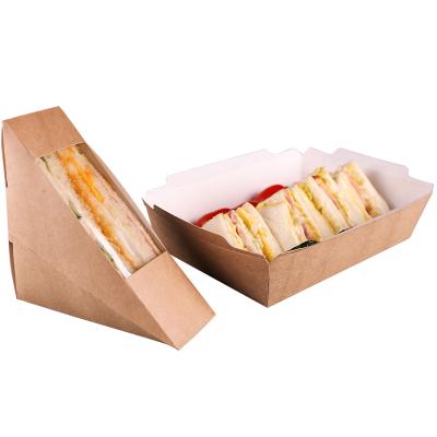 China Hot Popular Custom Logo Eco - Friendly Packs Catering Weddings , Buffets , Catered Large Sandwich Boxes 300+18g for sale