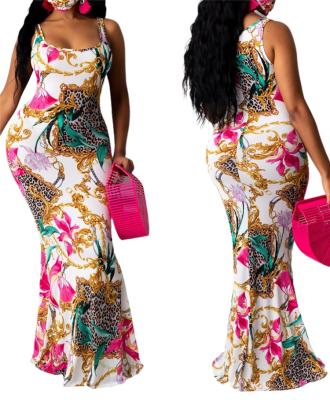 China Breathable Fancy African Maxi Long African Dresses Designer African Clothing Evening Dresses for sale