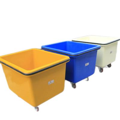 China High Quality Laundry Cart Laundry Cart Laundry Matching Trolley Industrial Fiberglass Canvas Cart for sale