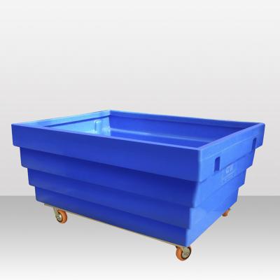 China Hot Selling Industrial Plastic Laundry Hotel Laundry Cart Carts With Durable Handle for sale