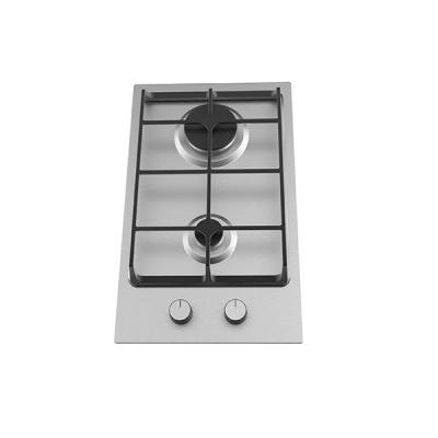 China Hotel 2022 new design built-in gas hob with 2 burner stove cooktops double burner kitchen equipment stove for sale