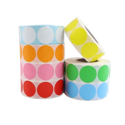 China Wholesale Custom Barcode Factory Color Label Stickers Rolls Blank Stickers Label Printable Sticker Paper for sale