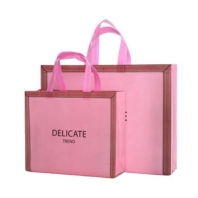 China wholesale promotional custom supermarket grocery store eco-friendly reusable folding tnt packaging pp laminated non woven shopping bag for sale