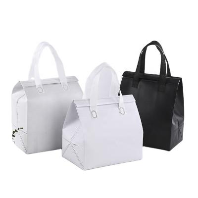 China Hot Selling Logo Folding Promotional Non Woven Personal Fitness Cooler Customized Bag Insulated Takeout Food Bag for sale