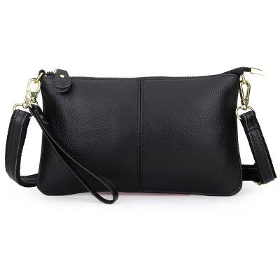 China New Fashion Design Women's Hot Selling Wristlet Clutch Genuine Leather Wallet Clips Small Cross - Body Bags for sale