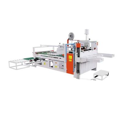 China Corrugated Box Processing Factory Price Semi-auto Folder Sticking Box Paper Stitching Machine for sale