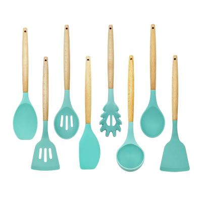 China Silicone Food Grade Silicone Material With Stainless Steel Spoon Set for sale