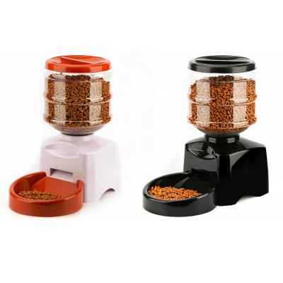 China 5.5L Automatic Automatic Pet Feeder With Large Voice Message Recording And LCD Screen Dogs Cat Food Bowl Dispenser Smart Pet Products for sale