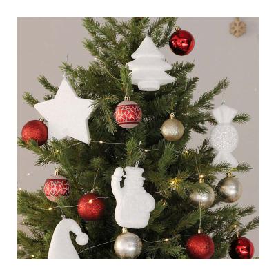 China 2022 Christmas Decoration Factory Direct Sale White Christmas Foam Ball Ornaments 1pcs/opp Bag 800pcs Indoor Christmas Decoration Ball for sale