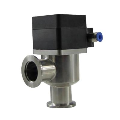 China Vacuum System 2019 SS Dn100 Normally Closed Pneumatic Chinese Shut-Off Stainless Steel Angle Valve With Cap for sale