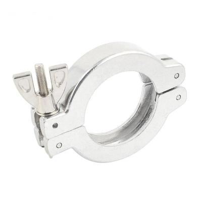 China Connect Flange Threaded Pipe Fittings Clamp For Connection Vacuum Line Fixing for sale