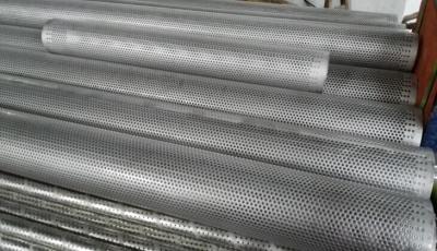 China Straight Seam Center Pipe Filter Frame Perforated Metal Welded Tubes Center Core Pipe 316L for sale