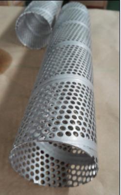 China stainless steel spiral welded 316L perforated center tube oil 304 center core filter frame for sale