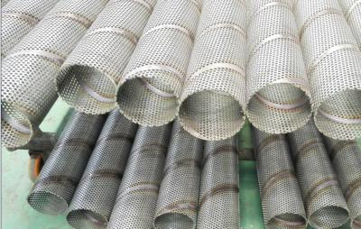 China spiral welded 304 perforated filter elements stainless steel air center core filter frames for sale