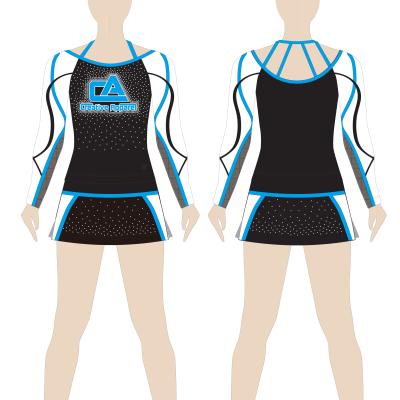 China Spandex / Polyester Customzied Design Cheerleading Competition Cheerleading Uniforms Jokes for sale