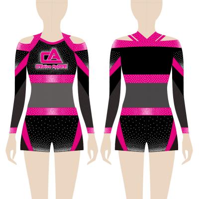 China Spandex / Polyester All Star Cheerleader Performance Uniforms Cheerleading Apparel Designs for sale