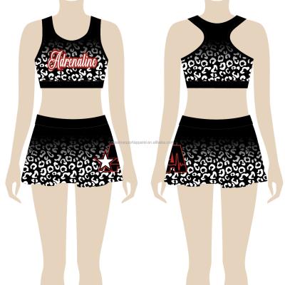 China Quick-dry/moisture-wicking /fluncy cheer gear cheer girl leopard print kids comfortable skirts /skin for sale