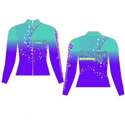 China Customized high quality comfortable quick-dry/moisture-wicking tracksuits /wear team dance warm-up cheer skin for sale