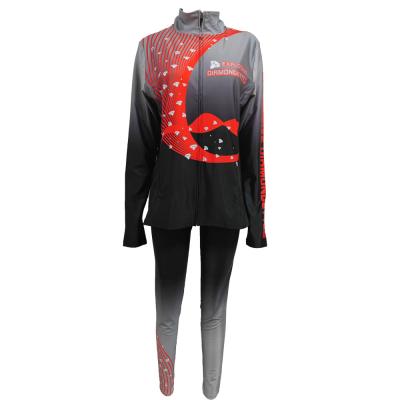 China Custom Spandex / Polyester Dance Team Sublimated Jackets For Cheerleaders for sale