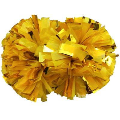 China Two Handle Main Wholesale Fade Resistant Various Colors Cheerleading Pom Poms for sale