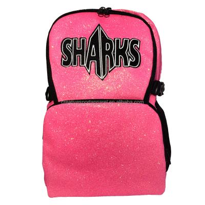 China Spandex/Polyester Girls Cheerleader Bags Sparkle Cheerleading Backpacks for sale