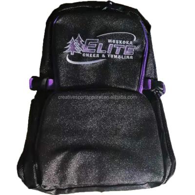 China Custom Wholesale Design Glitter Cheerbackpack Cheerleading Bags CA02 for sale