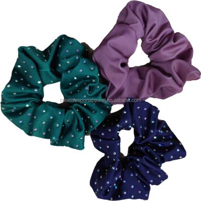 China Spandex/polyester sublimated cheer girls hair scrunchies maker for sale