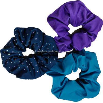 China Custom Spandex/Polyester Kids Cheer Up Scrunchies For Cheerleader for sale