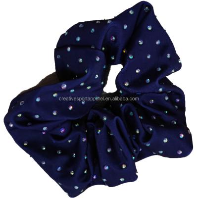 China Synthetic Spandex/Polyester Rhinestone Hair Scrunchies For Girls for sale