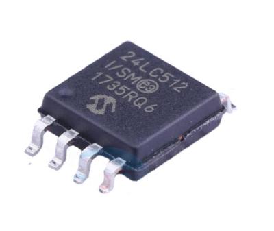 China Network Communications Integrated Circuit 24LC512-I/SM Memory IC EEPROM 512KBIT I2C 8SOIJ 24LC512-I/SM for sale