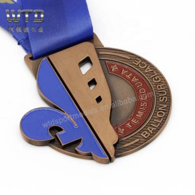 China Europe Manufacturer Custom Logo Racing Medals and Trophies Souvenir Race Zinc Alloy Virtual Medal for sale