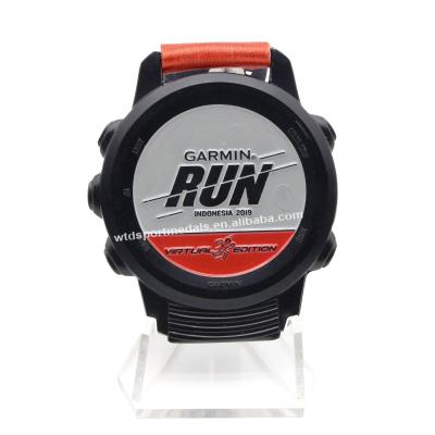 China China WTD Black Virtual Race Medals Manufacturer Custom Race Fun Watch Medal Finish Glow In The Dark for sale