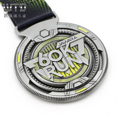 China China WTD 3d Custom Award Running Marathon Finisher Enamel Metal Sport Medals for sale