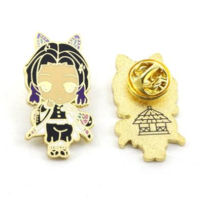 China New Design Low MOQ Europe Custom Hard Enamel Cartoon Cute Lapel Pins Enamel Pin for sale