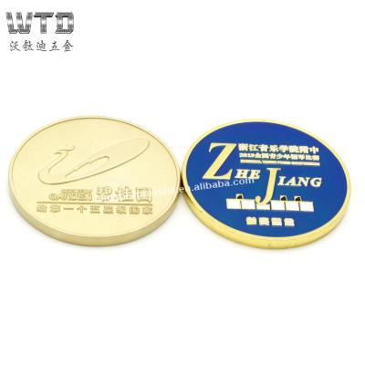 China China WTD can be customized 3d metal challenge coin sublimation souvenir blank coins for sale