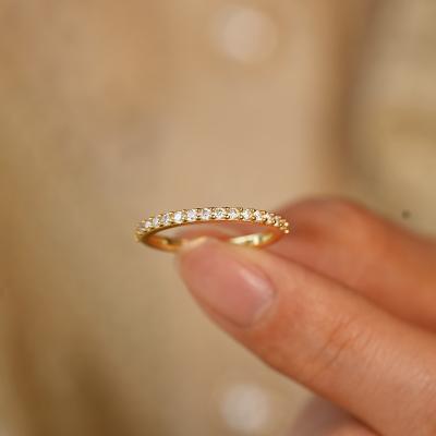 China Fashionable 18K yellow gold ring for woman engagement for sale