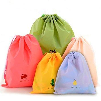 China Wholesale Recyclable Promotional Reusable Plastic Drawstring Bags for sale