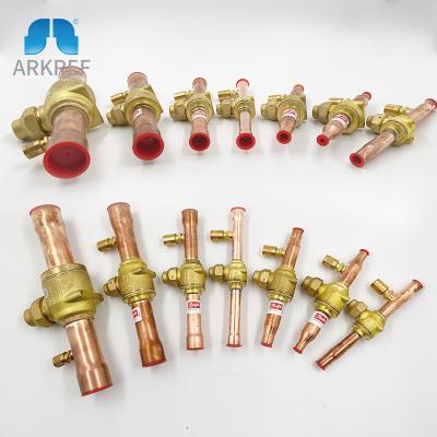 China Hotels Refrigeration Roller Ball Valve Compact Refrigeration Danfoss Brass Ball Valve for sale