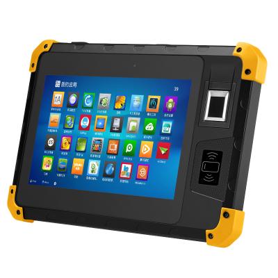 China Handheld Computer 8.0 Inch Touch Screen Ip67 Waterproof To Open Fingerprint Scanner Pda Tablet Android OS 4g Handheld Computer Rugged Scanner for sale