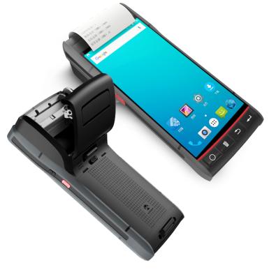 China Computer builder Android pdas Honeywell Handheld PDA 1D 2D barcode scanner with thermal label printer for sale